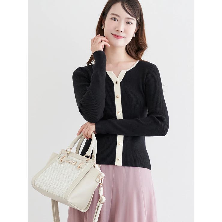 カーデ風リブニットプルオーバー | LUDIC PARK | 詳細画像20 