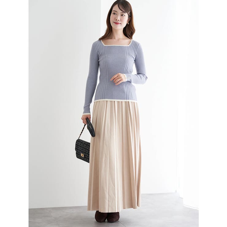 スクエアネックラメニットプルオーバー | LUDIC PARK | 詳細画像27 