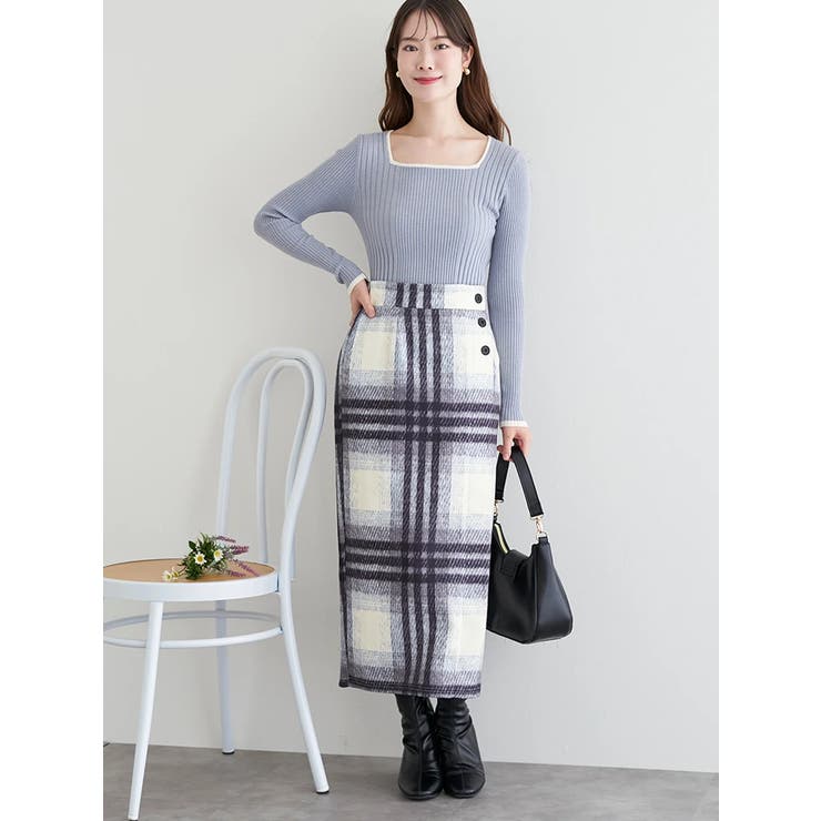 スクエアネックラメニットプルオーバー | LUDIC PARK | 詳細画像30 