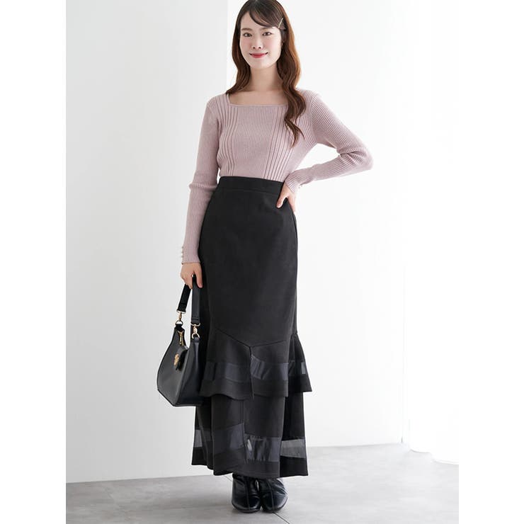 スクエアネックラメニットプルオーバー | LUDIC PARK | 詳細画像34 