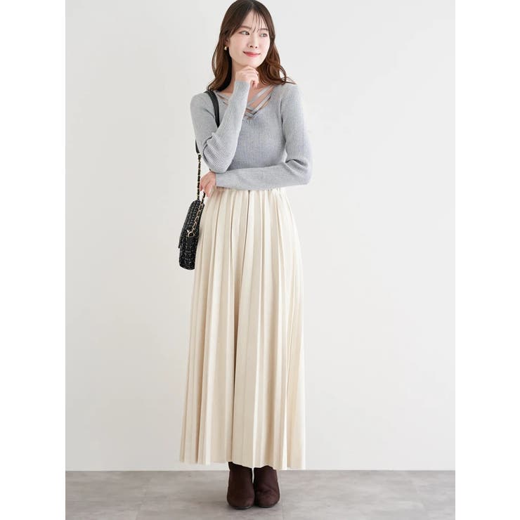 フロントクロスリブラメニットプルオーバー | LUDIC PARK | 詳細画像8 