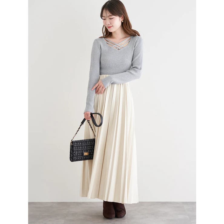 フロントクロスリブラメニットプルオーバー | LUDIC PARK | 詳細画像9 