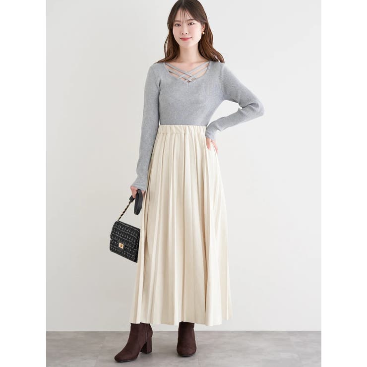 フロントクロスリブラメニットプルオーバー | LUDIC PARK | 詳細画像10 