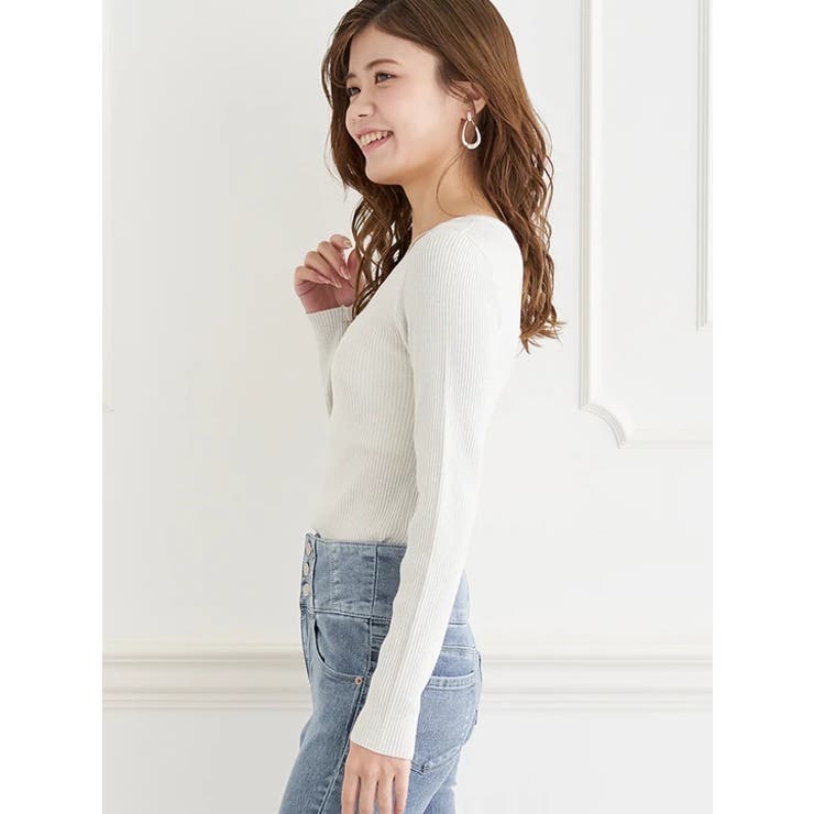 フロントクロスリブラメニットプルオーバー | LUDIC PARK | 詳細画像17 