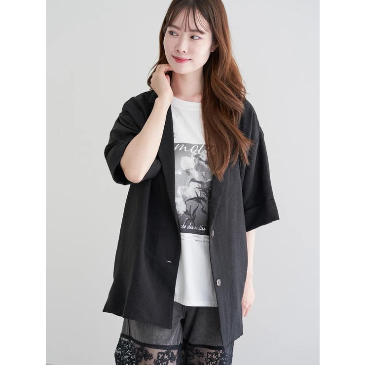 パウダーサテンテーラードジャケット | LUDIC PARK | 詳細画像19 