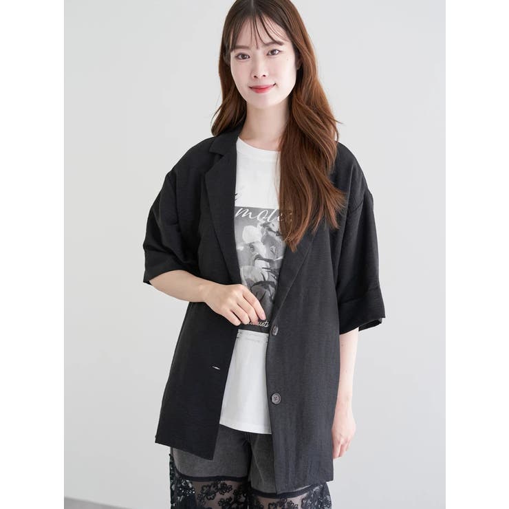 パウダーサテンテーラードジャケット | LUDIC PARK | 詳細画像20 