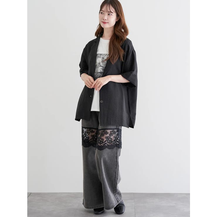 パウダーサテンテーラードジャケット | LUDIC PARK | 詳細画像21 