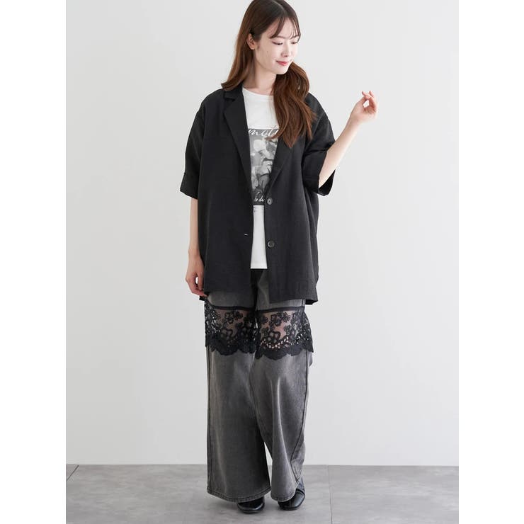 パウダーサテンテーラードジャケット | LUDIC PARK | 詳細画像23 