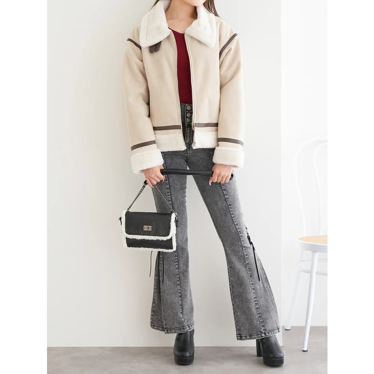 パイピングムートンジャケット | LUDIC PARK | 詳細画像14 