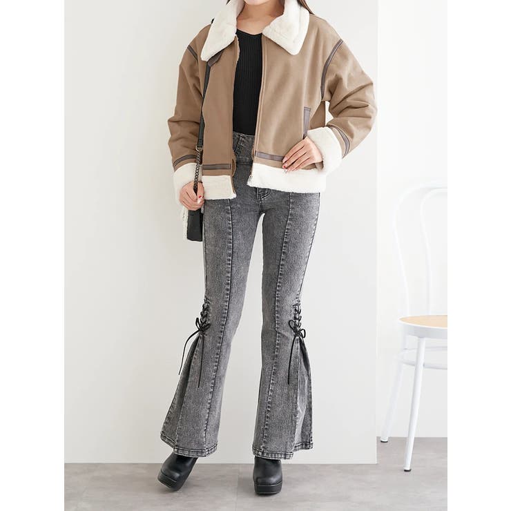 パイピングムートンジャケット | LUDIC PARK | 詳細画像24 