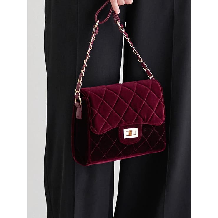 ベロアフラップショルダーバッグ | LUDIC PARK | 詳細画像2 