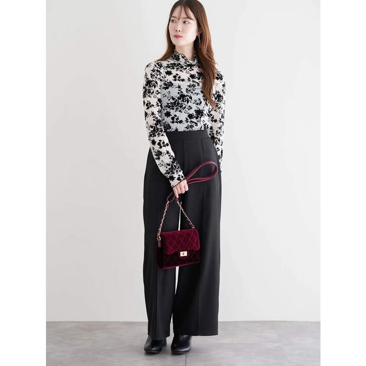 ベロアフラップショルダーバッグ | LUDIC PARK | 詳細画像3 