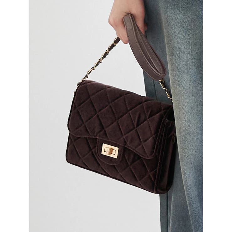 ベロアフラップショルダーバッグ | LUDIC PARK | 詳細画像7 