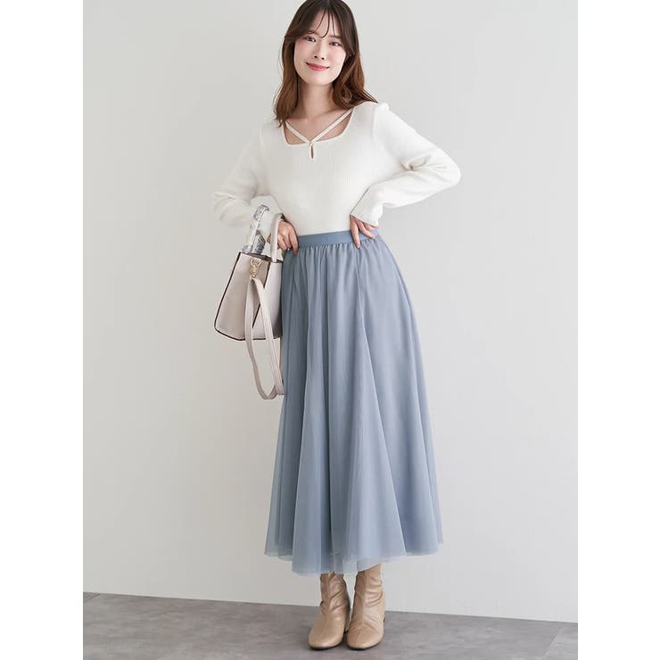 パール付きクロスリブニットトップス | LUDIC PARK | 詳細画像28 