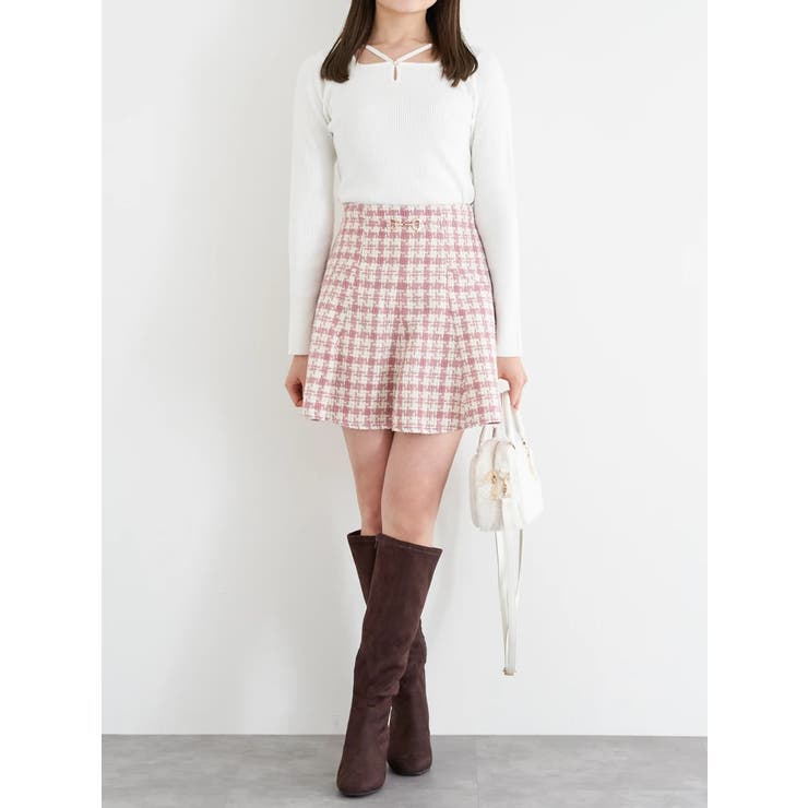 パール付きクロスリブニットトップス | LUDIC PARK | 詳細画像29 