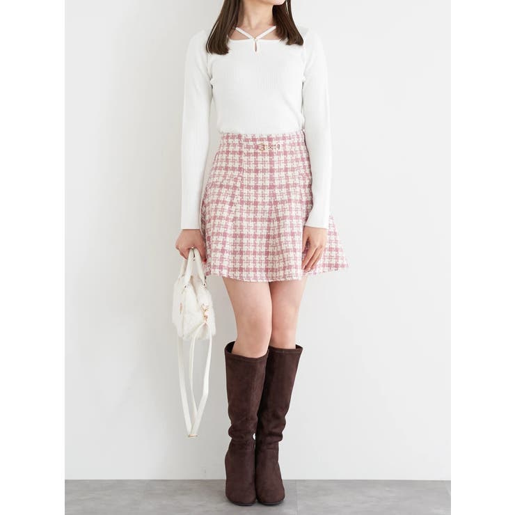 パール付きクロスリブニットトップス | LUDIC PARK | 詳細画像31 