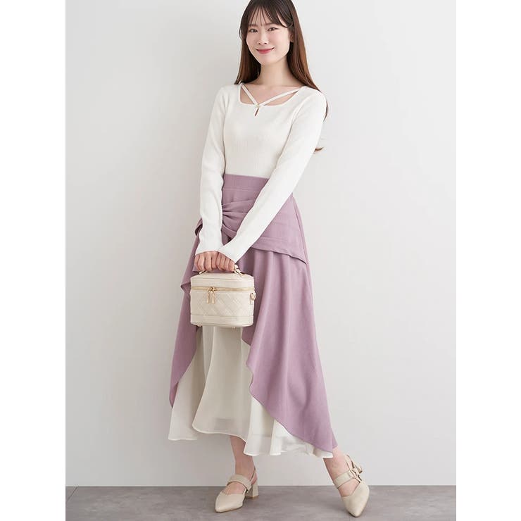 パール付きクロスリブニットトップス | LUDIC PARK | 詳細画像32 