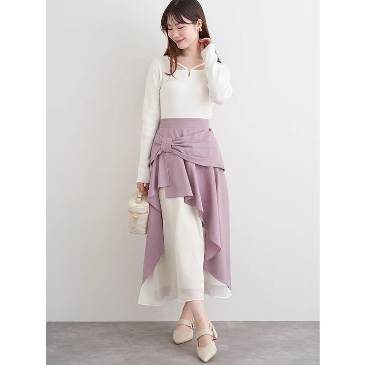 パール付きクロスリブニットトップス | LUDIC PARK | 詳細画像33 