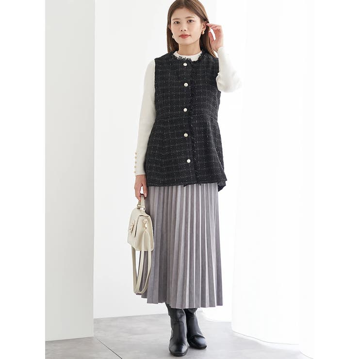 ツイードペプラムベスト | LUDIC PARK | 詳細画像6 