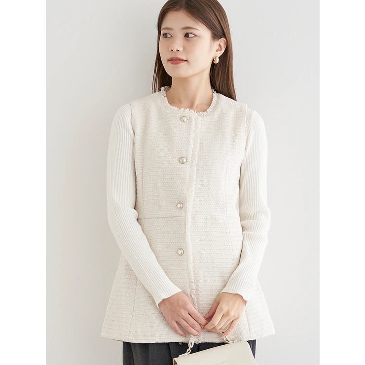 ツイードペプラムベスト | LUDIC PARK | 詳細画像9 