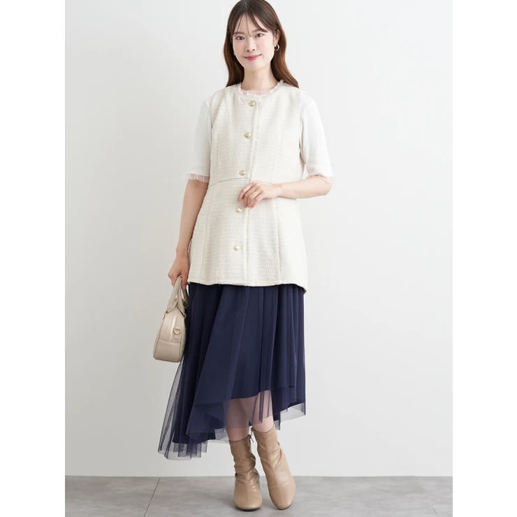 ツイードペプラムベスト | LUDIC PARK | 詳細画像28 