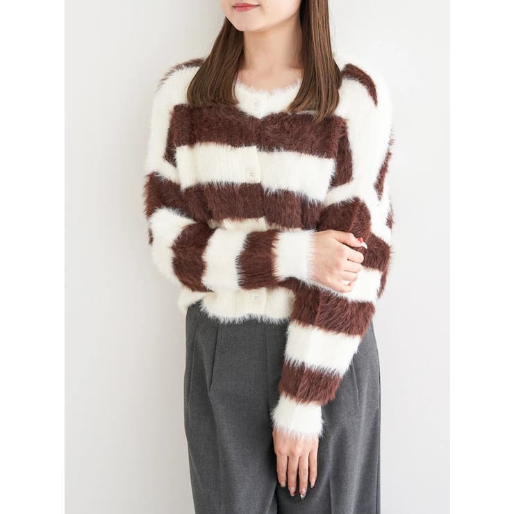 フェザーボーダーカーディガン | LUDIC PARK | 詳細画像2 