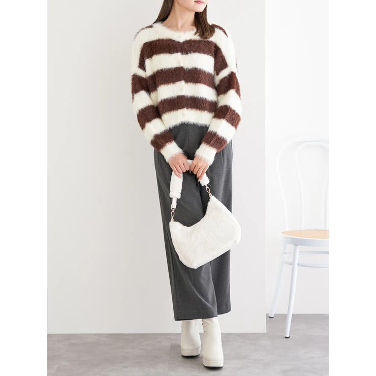 フェザーボーダーカーディガン | LUDIC PARK | 詳細画像4 