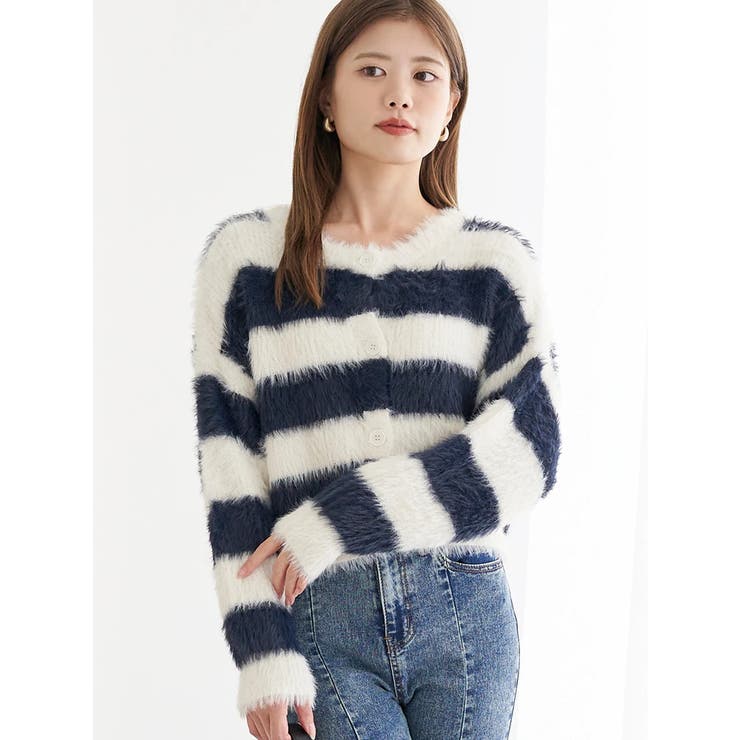 フェザーボーダーカーディガン | LUDIC PARK | 詳細画像8 