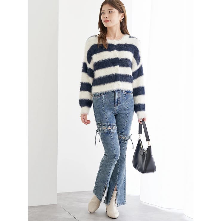 フェザーボーダーカーディガン | LUDIC PARK | 詳細画像10 