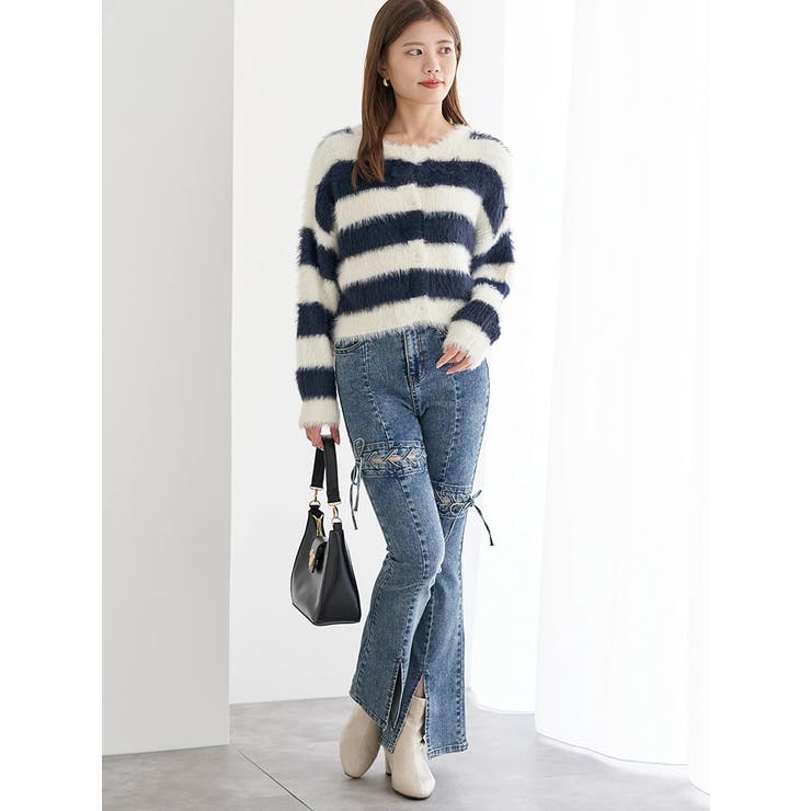 フェザーボーダーカーディガン | LUDIC PARK | 詳細画像12 