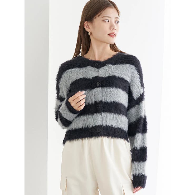 フェザーボーダーカーディガン | LUDIC PARK | 詳細画像14 