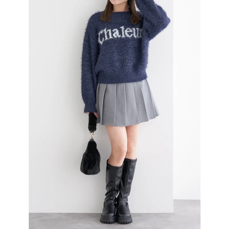 ラメフェザーロゴジャガードプルオーバー | LUDIC PARK | 詳細画像23 