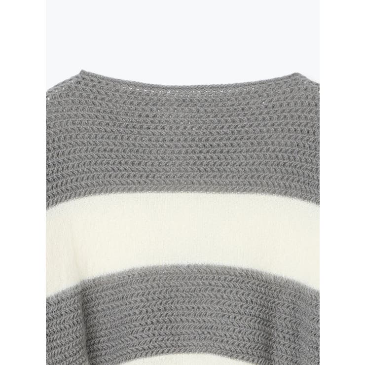 シャギーボーダーショート丈ニットプルオーバー | LUDIC PARK | 詳細画像27 