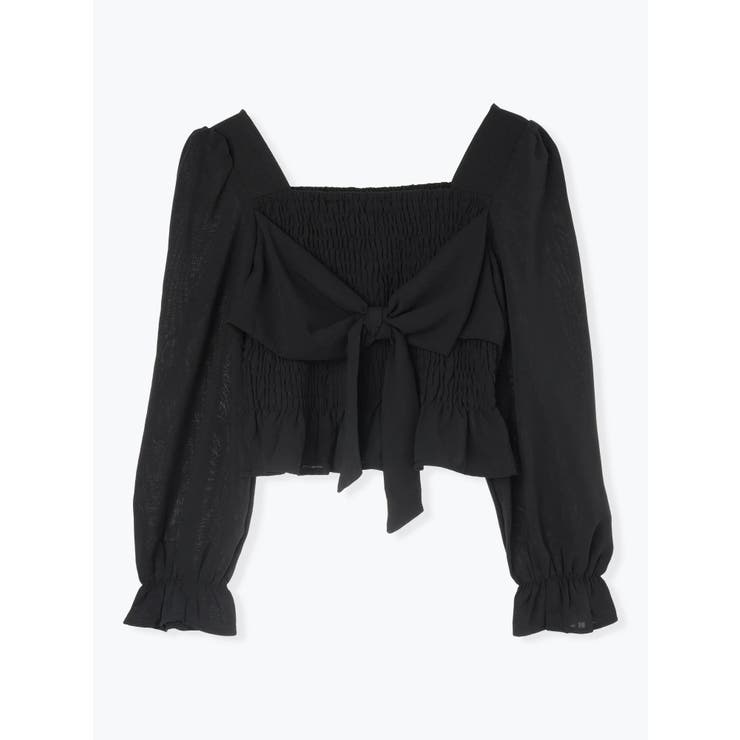 フロントリボンシャーリングブラウス（無地・チェック柄） | LUDIC PARK | 詳細画像41 