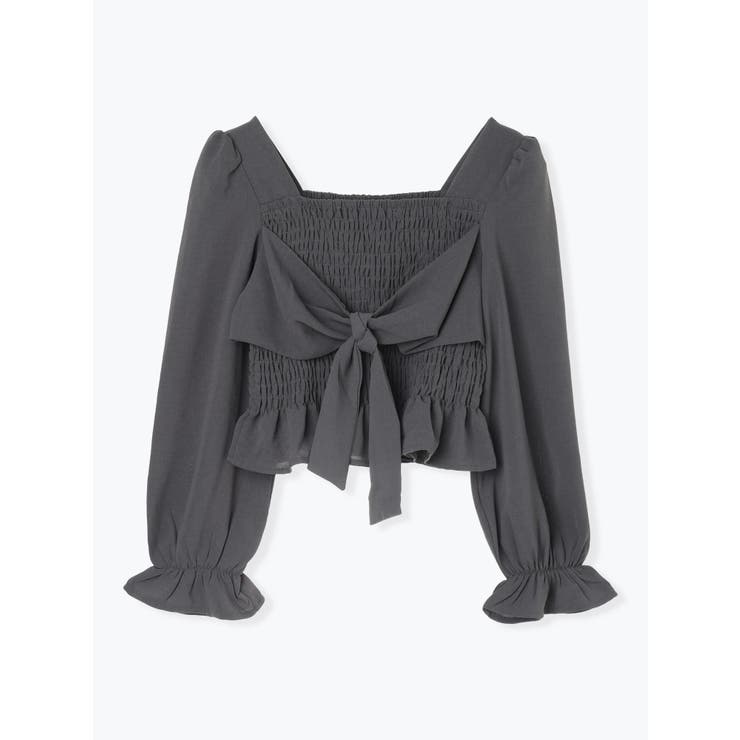 フロントリボンシャーリングブラウス（無地・チェック柄） | LUDIC PARK | 詳細画像42 