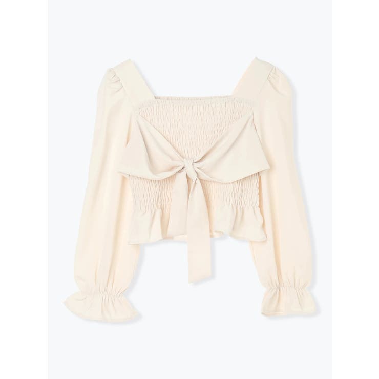 フロントリボンシャーリングブラウス（無地・チェック柄） | LUDIC PARK | 詳細画像43 