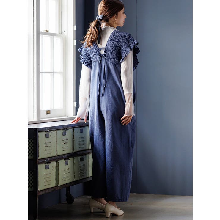 ピーチ起毛シャーリングサロペット | LUDIC PARK | 詳細画像4 