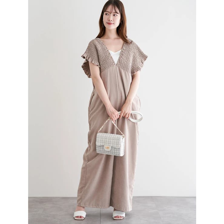 ピーチ起毛シャーリングサロペット | LUDIC PARK | 詳細画像12 