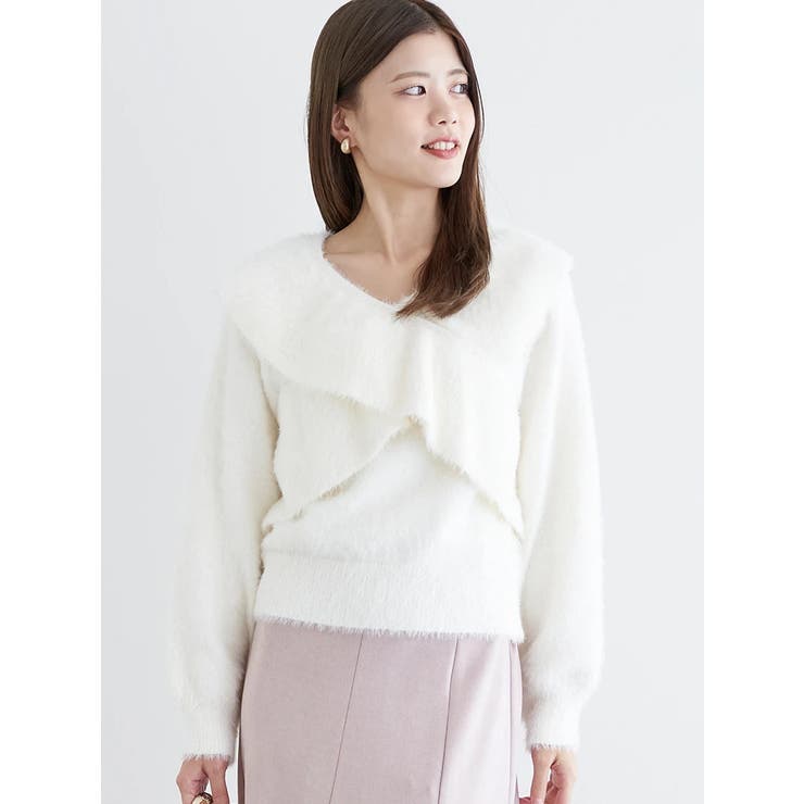 フェザークロスフリルニット | LUDIC PARK | 詳細画像3 