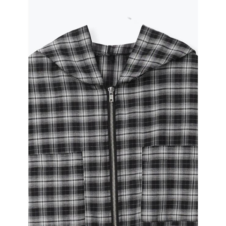 [SET]フードブルゾン×キャミワンピース（無地・チェック柄） | LUDIC PARK | 詳細画像11 