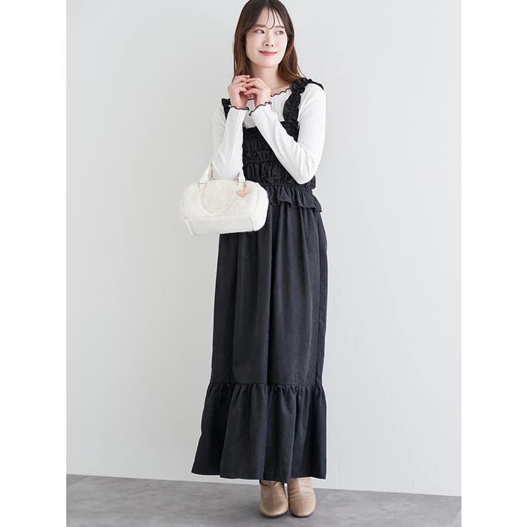 シャーリングワンピース（無地・チェック柄） | LUDIC PARK | 詳細画像6 