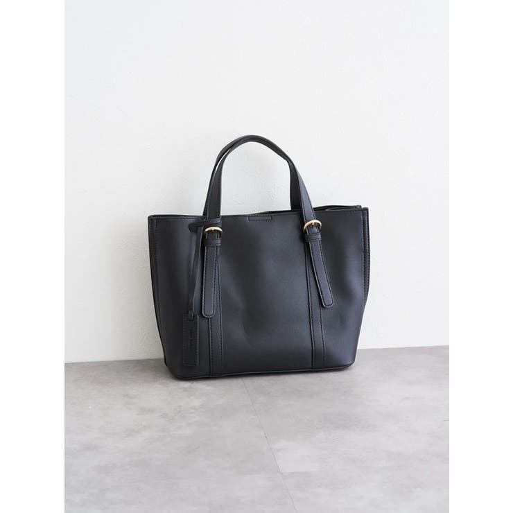 黒 | [2WAY]レザー調ベルトバッグ | LUDIC PARK