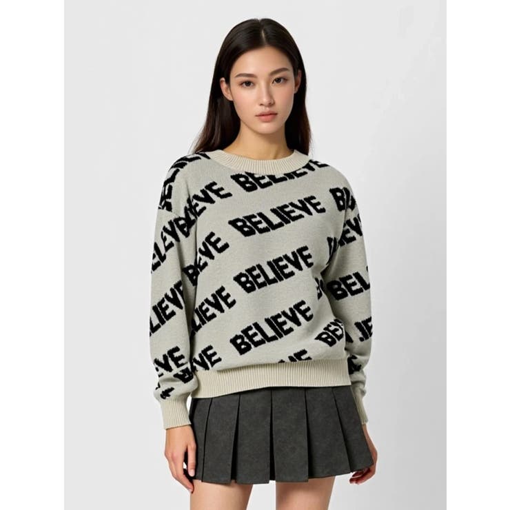 パイルロゴジャガードプルオーバー | LUDIC PARK | 詳細画像2 