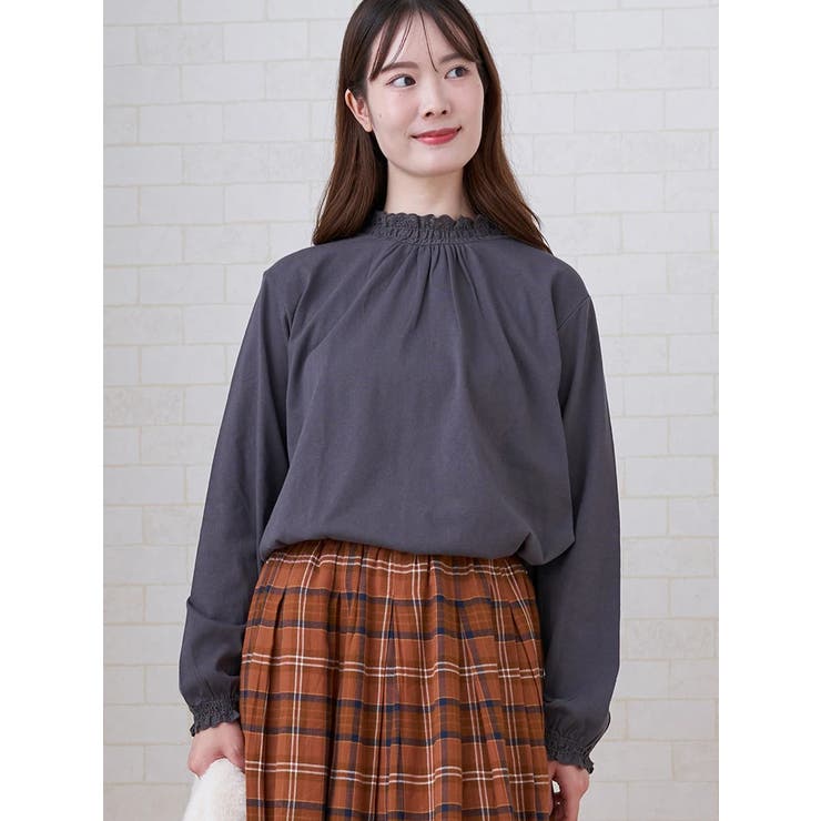 レース襟シャーリングプルオーバー | LUDIC PARK | 詳細画像1 