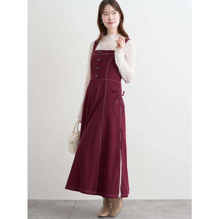 サイドプリーツジャンパースカート | LUDIC PARK | 詳細画像8 