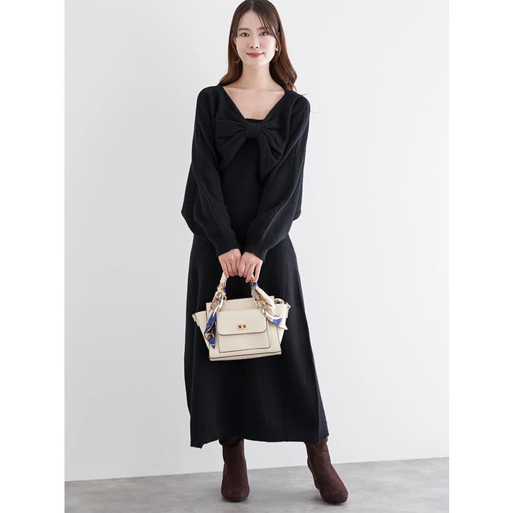 [SET]リボンモチーフトップス×キャミワンピース | LUDIC PARK | 詳細画像15 