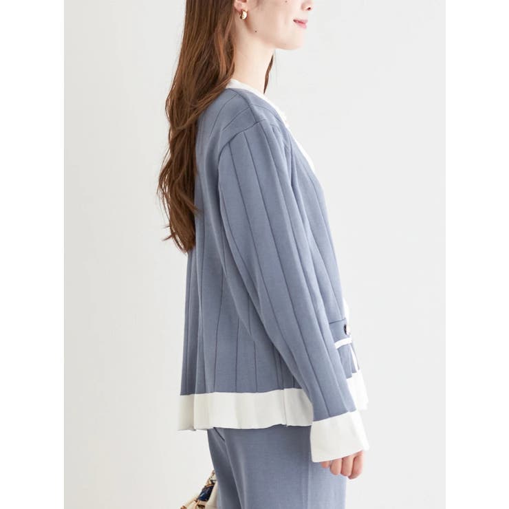 [SET]配色カーディガン×パンツセットアップ | LUDIC PARK | 詳細画像9 