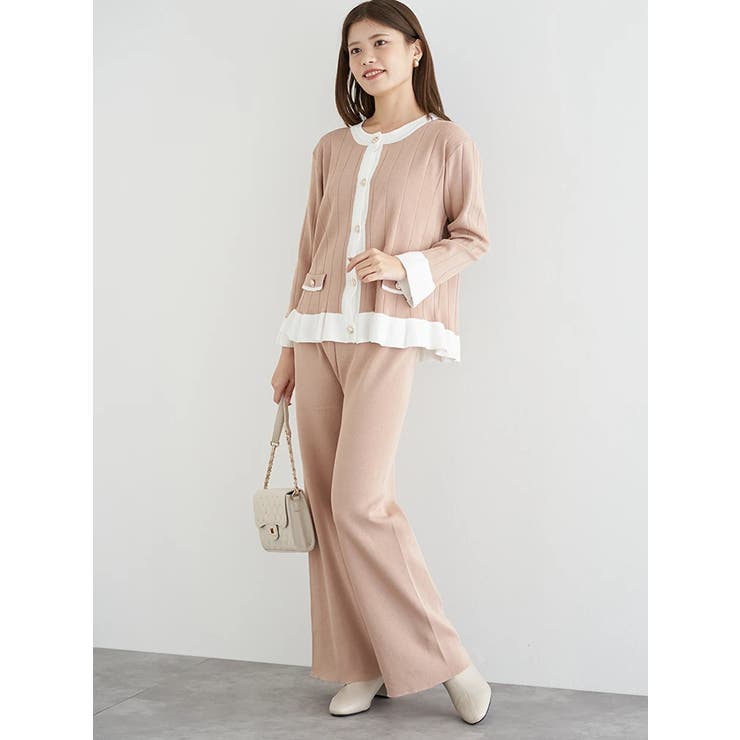 [SET]配色カーディガン×パンツセットアップ | LUDIC PARK | 詳細画像16 