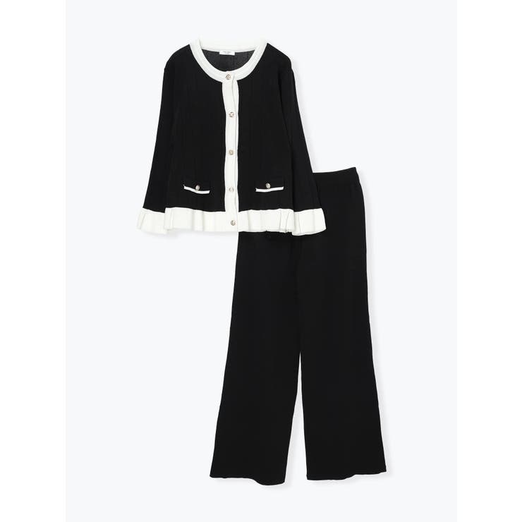 [SET]配色カーディガン×パンツセットアップ | LUDIC PARK | 詳細画像19 