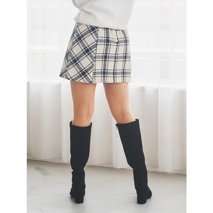 バイヤスチェックミニスカート | LUDIC PARK | 詳細画像3 